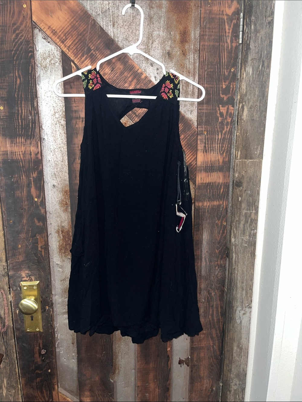 Rock & Roll Denim Black Sleeveless dress - S